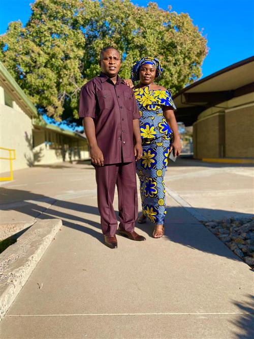 Mr. Samuel and his wife.