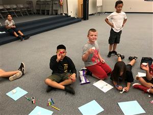 Students show art projects 